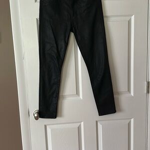 Black coated Joe’s jeans